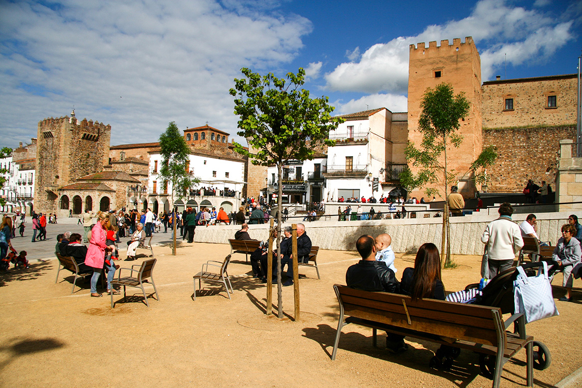 La ruta de la Plata, Cáceres Plaza Mayor